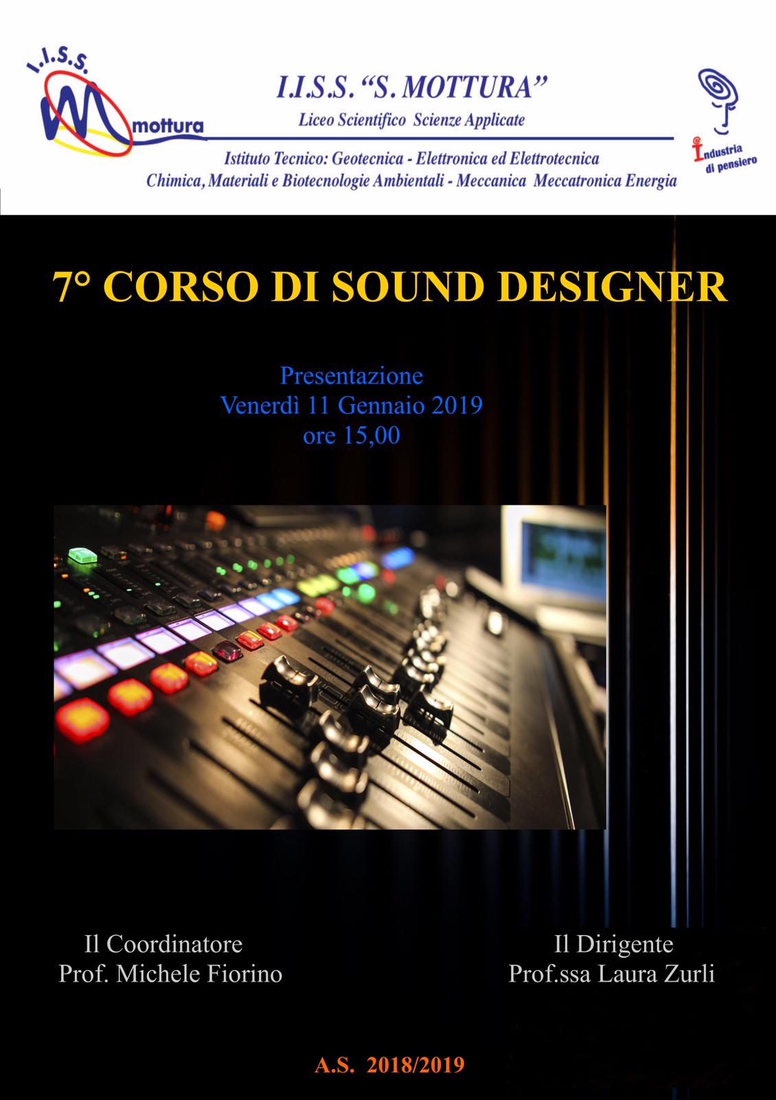7° corso di Sound Designer
